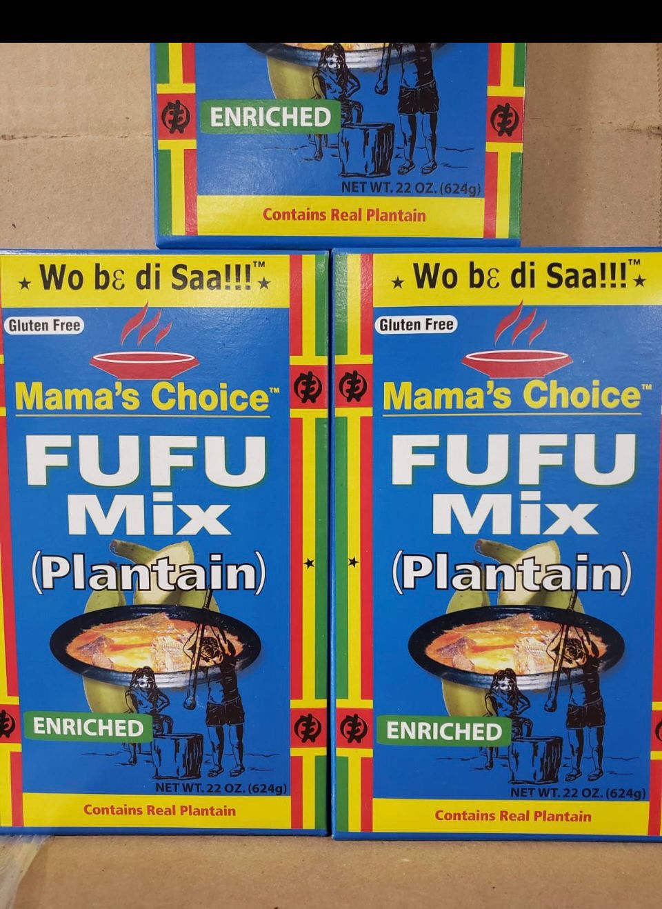 Mama's Choice Plantain Fufu Mix 22oz 2PACKS